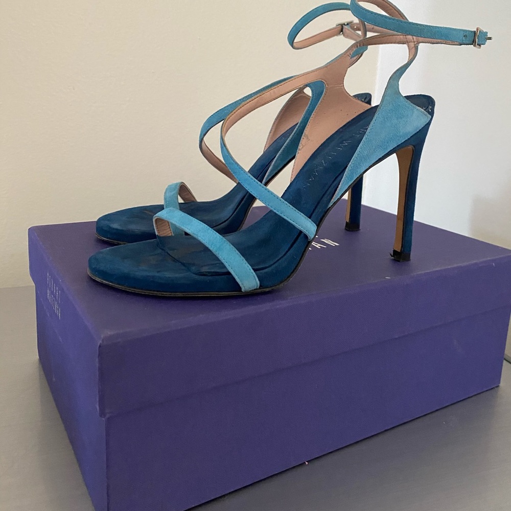Stuart weitzman blue sandals